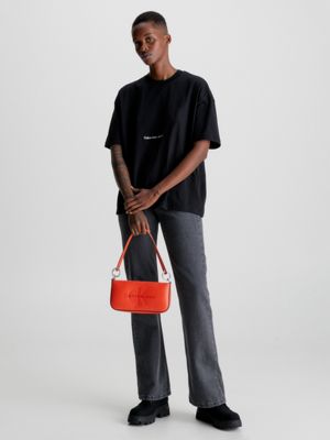 ck black boyfriend t-shirt für damen - calvin klein jeans
