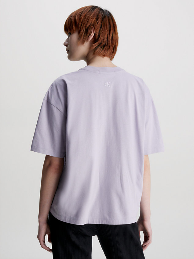 purple boyfriend t-shirt for women calvin klein jeans