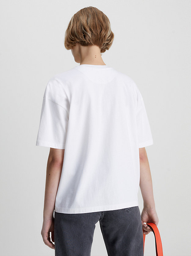 bright white boyfriend t-shirt for women calvin klein jeans