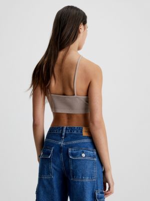 Waffle Cotton Halter Neck Top Calvin Klein®