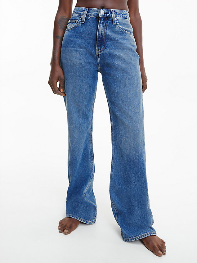 jeans bootcut originali blue da donne calvin klein jeans