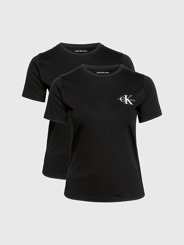 CK Black / CK Black Lot De 2 T-Shirts Grande Taille Avec Monogramme undefined femmes Calvin Klein