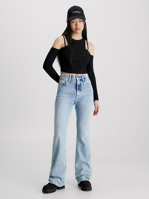 denim light authentic bootcut jeans für damen - calvin klein jeans