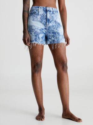 DENIM LIGHT Mom Korte Broek Van Gebleekt Denim undefined dames Calvin Klein