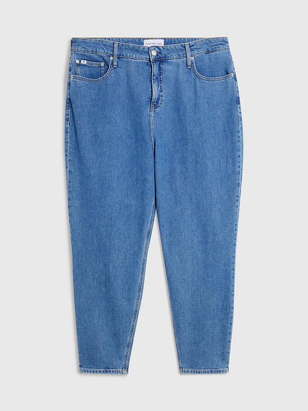 denim medium mom ankle jeans in großen größen für damen - calvin klein jeans