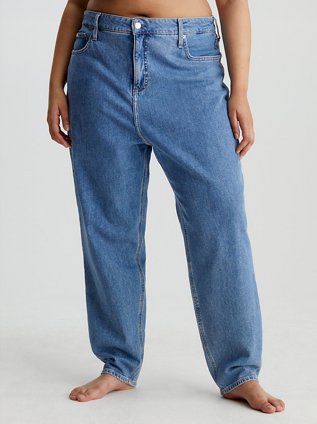 Denim Medium Mom Ankle Jeans In Großen Größen undefined Damen Calvin Klein