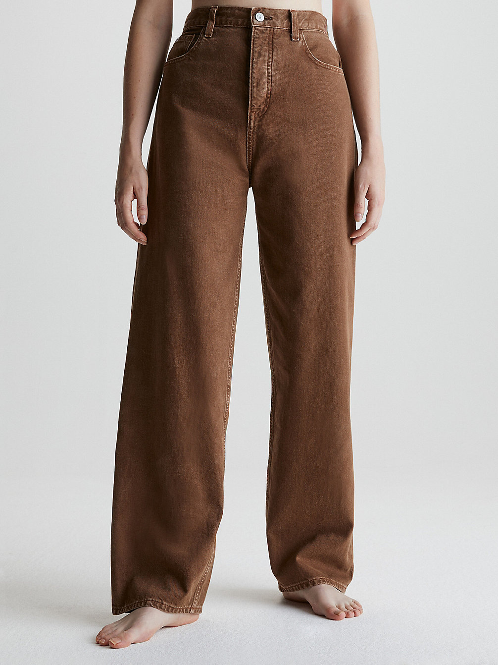 BISON > High Rise Relaxed Jeans > undefined Damen - Calvin Klein