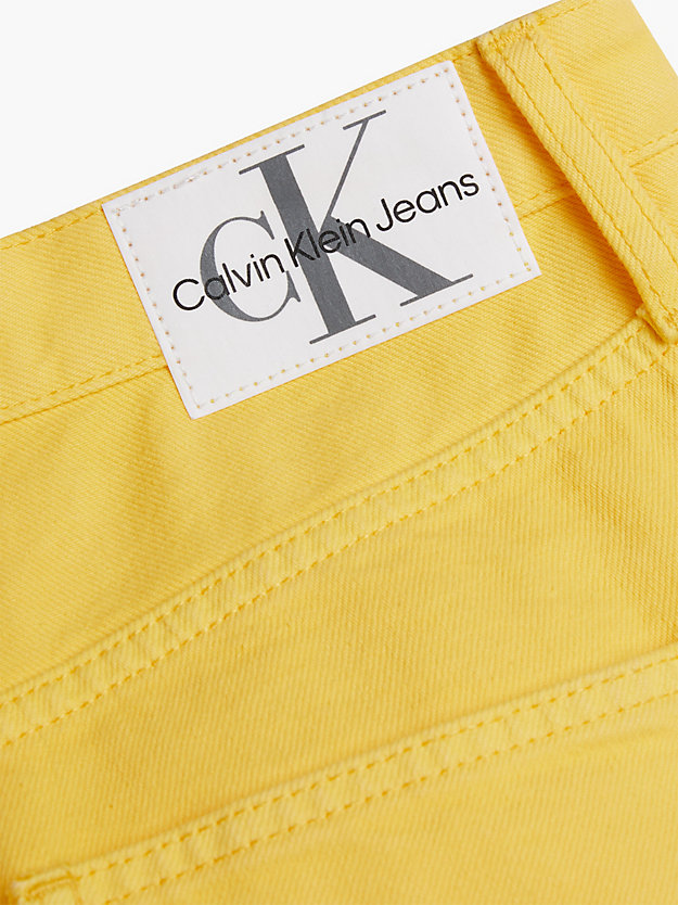 primrose yellow 90's straight jeans for women calvin klein jeans