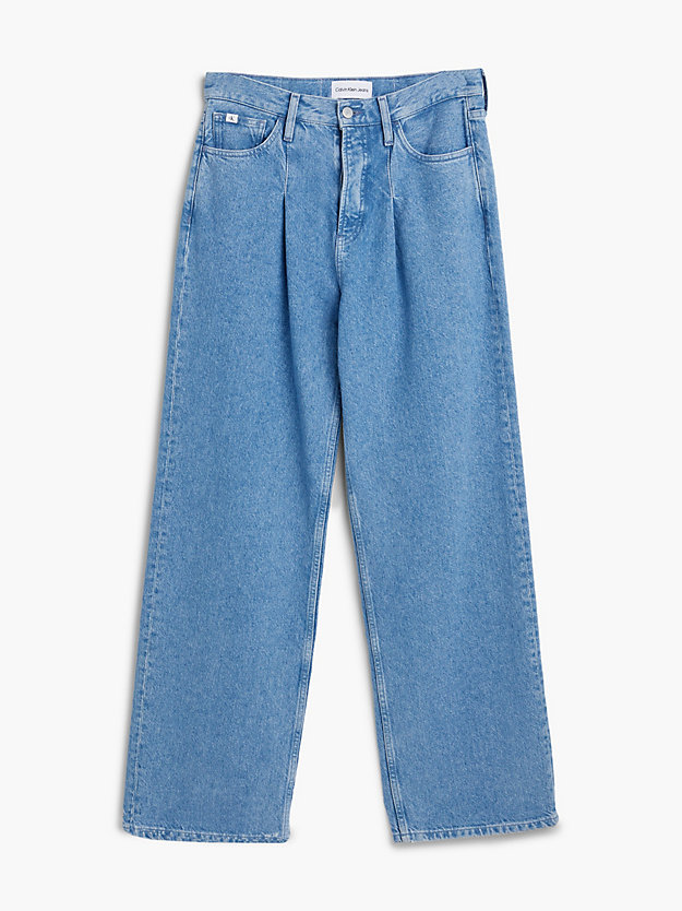 jean wide leg denim light pour femmes calvin klein jeans