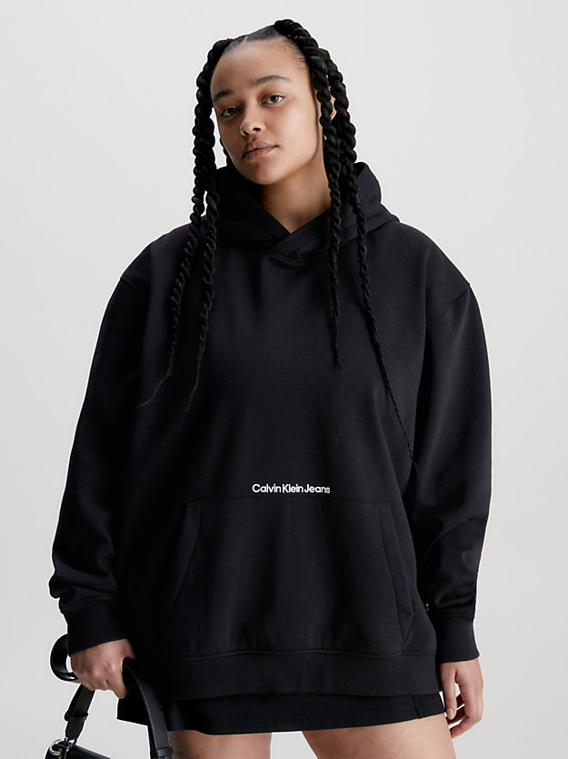 CK BLACK Sweat-shirt à capuche oversize avec logo for femmes CALVIN KLEIN JEANS