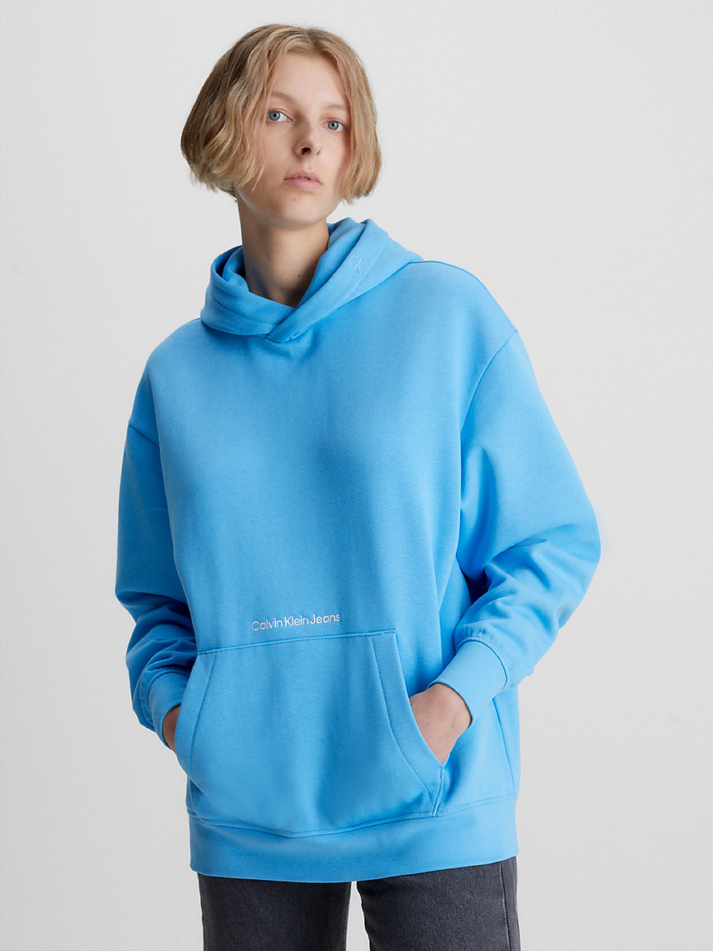 BLUE CRUSH Relaxed Logo Hoodie undefined women Calvin Klein