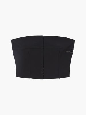 CK BLACK Trägerloses Bustier-Top für Damen CALVIN KLEIN JEANS