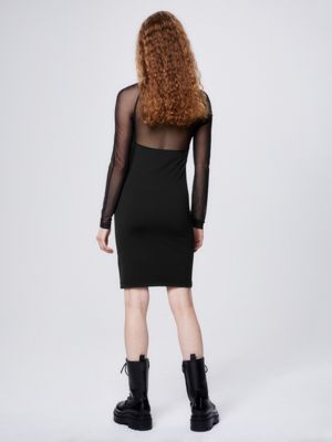 Langärmliges Bodycon-Kleid mit Cut-out Calvin Klein® J20J220975BEH 