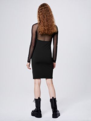 Langärmliges Bodycon-Kleid mit Cut-out | Calvin J20J220975BEH Klein®