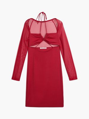 Long Sleeve Cut Out Bodycon Dress Calvin Klein® | J20J220975XLL