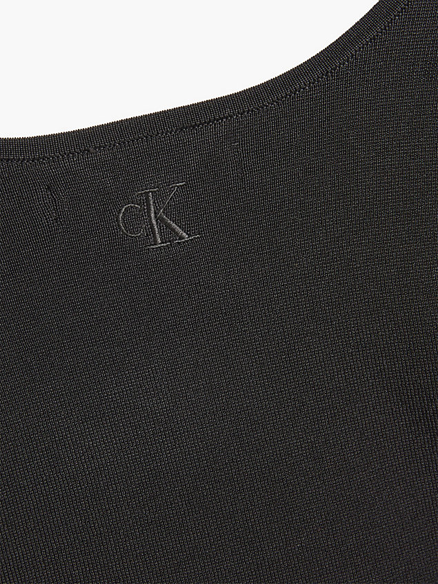 black long sleeve bolero top for women calvin klein jeans