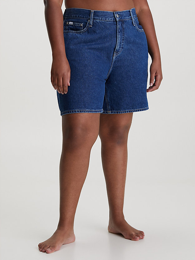 denim medium plus size denim mom shorts for women calvin klein jeans
