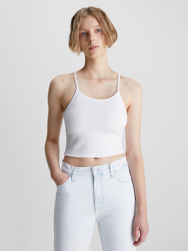 Top Cropped Elástico Milrayas > Bright White > undefined mujer > Calvin Klein