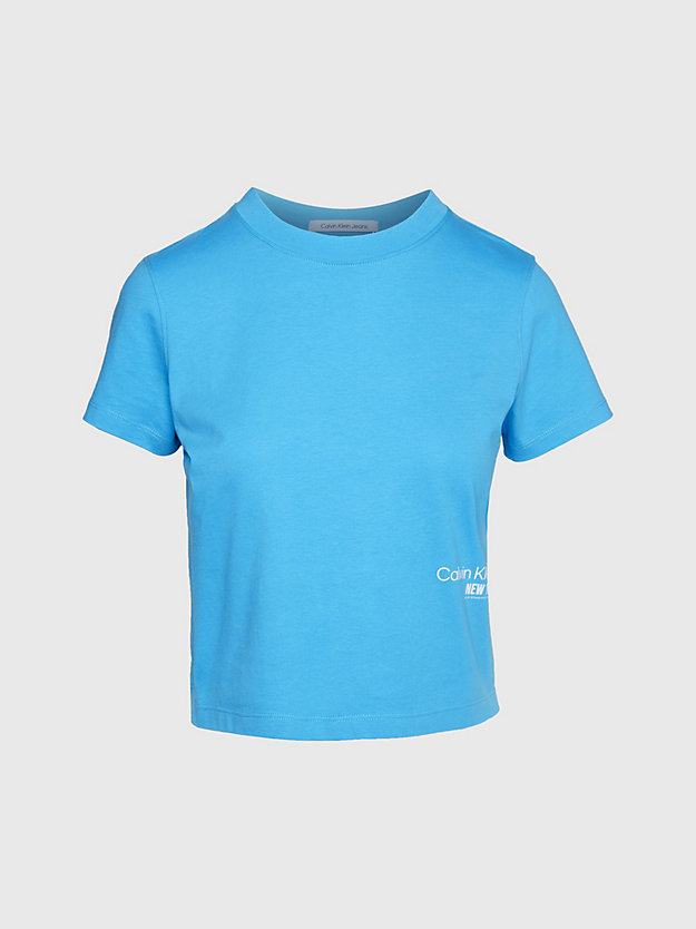 BLUE CRUSH T-shirt z logo o krótkim fasonie dla Kobiety CALVIN KLEIN JEANS