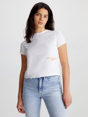 Cropped Logo T-shirt Calvin Klein® | J20J221047YAF