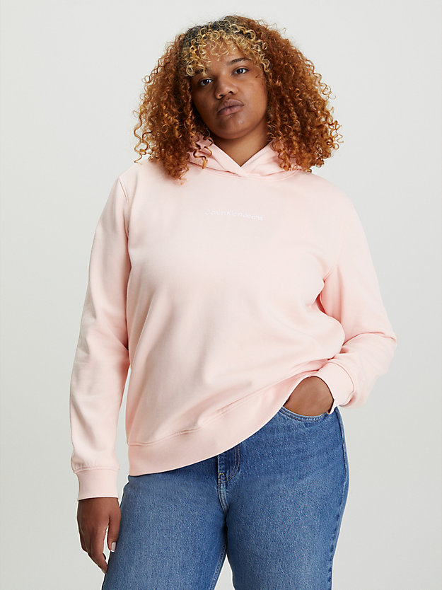 faint blossom cotton hoodie for women calvin klein jeans