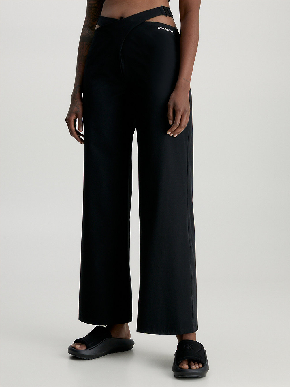 CK BLACK Recycled Cut Out Trousers undefined women Calvin Klein