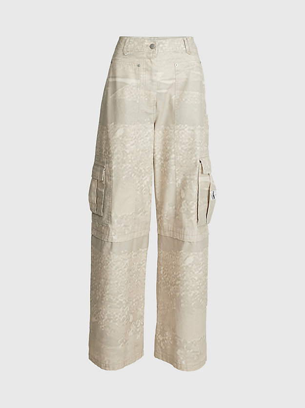 LANDSCAPE AOP Relaxed Printed Cargo Pants for women CALVIN KLEIN JEANS