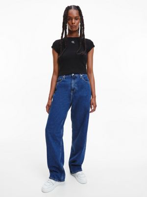  high rise relaxed jeans for women calvin klein jeans