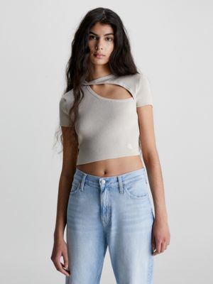 Calvin klein shop cut off shirt