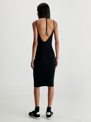 Organic Cotton Tie Neck Dress Calvin Klein® | J20J221156BEH