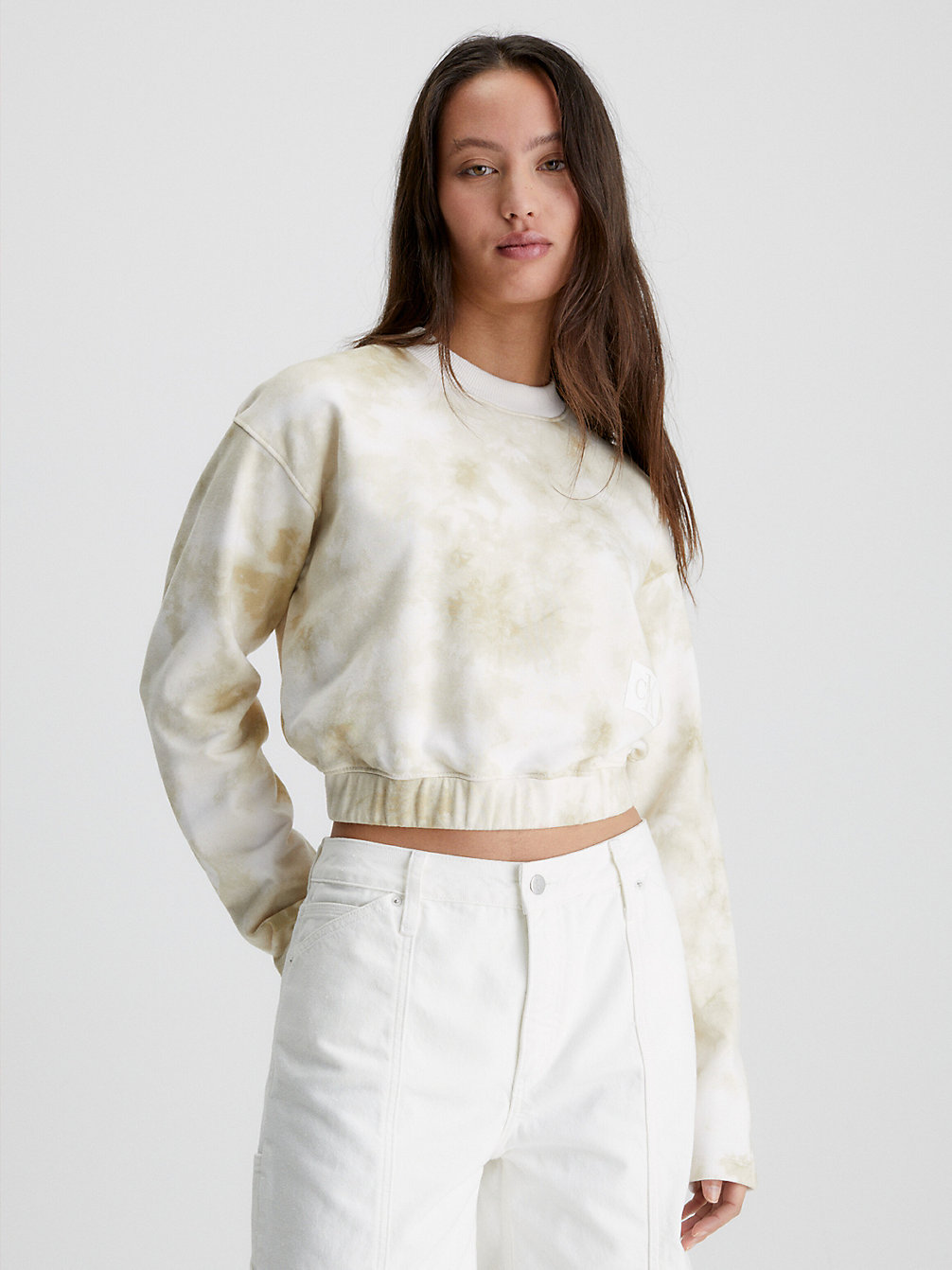TIE DYE AOP > Cropped Sweatshirt Mit Batikfärbung > undefined Damen - Calvin Klein