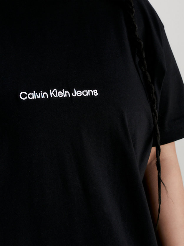 CK BLACK Plus Size Long T-shirt Dress for women CALVIN KLEIN JEANS