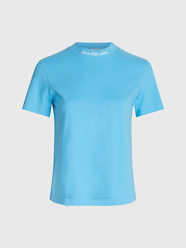 blue crush logo collar t-shirt for women calvin klein jeans