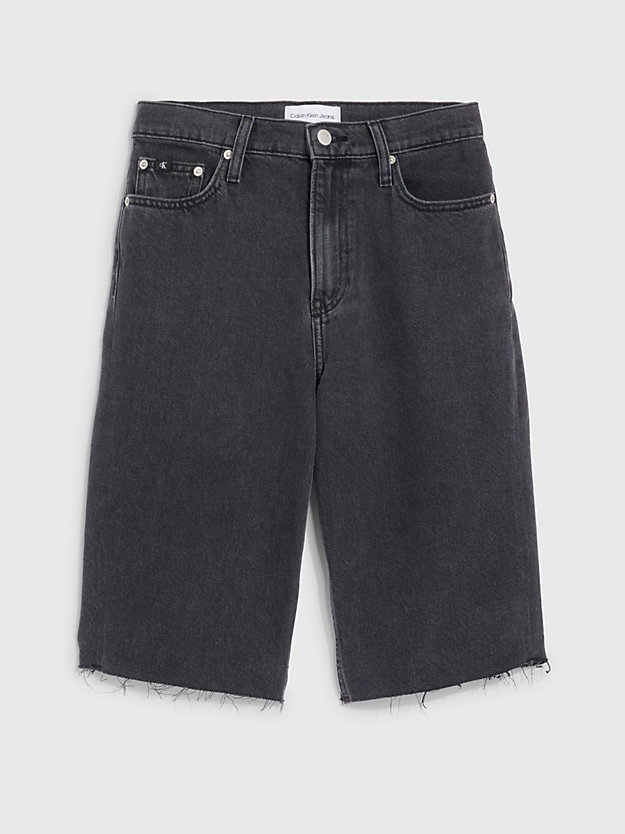shorts mom denim estilo bermudas denim black de mujer calvin klein jeans