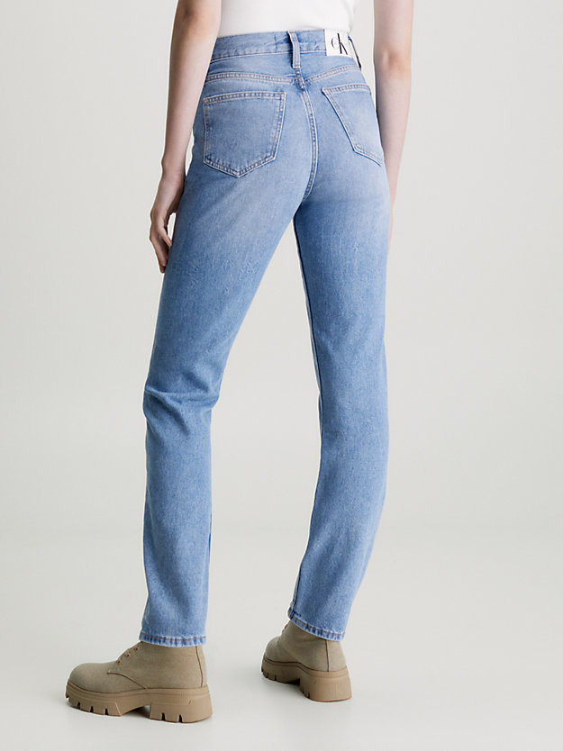 DENIM MEDIUM Autentyczne jeansy Slim Straight dla Kobiety CALVIN KLEIN JEANS