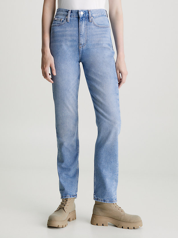 DENIM MEDIUM Authentische Slim Straight Jeans für Damen CALVIN KLEIN JEANS