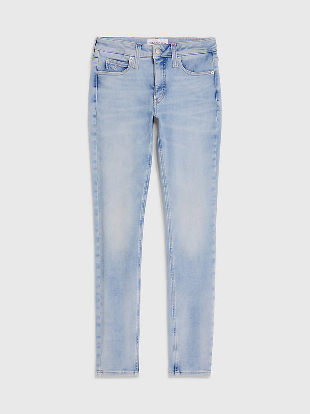 denim light mid rise skinny jeans voor dames - calvin klein jeans