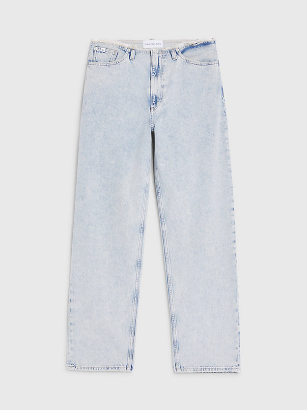 denim light 90's straight cut-off waist jeans for women calvin klein jeans