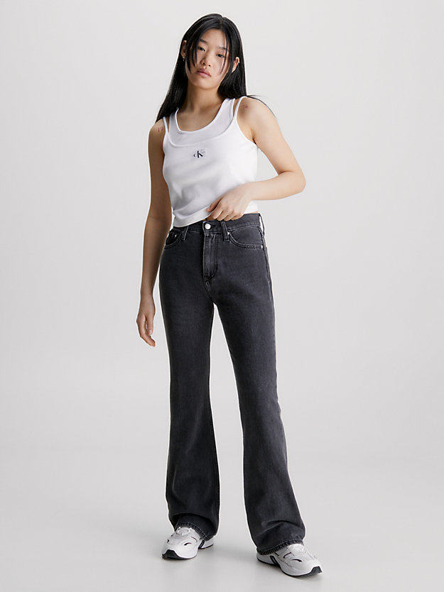 denim black authentieke bootcut jeans voor dames - calvin klein jeans