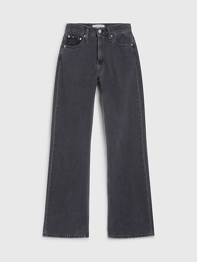 black authentieke bootcut jeans voor dames - calvin klein jeans