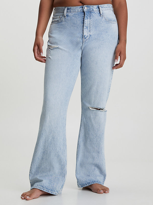 jeans bootcut originali denim light da donna calvin klein jeans