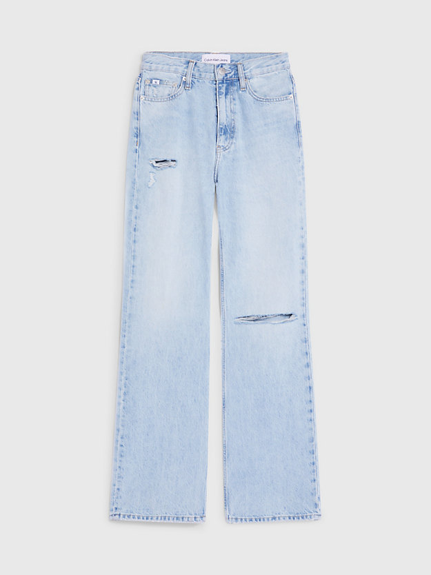 jean bootcut authentique denim light pour femmes calvin klein jeans