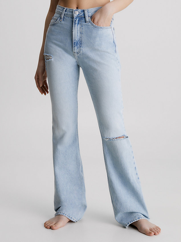 blue authentic bootcut jeans for women calvin klein jeans