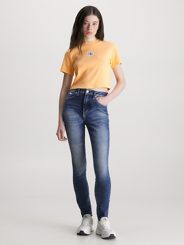 jean skinny high rise denim dark pour femmes calvin klein jeans
