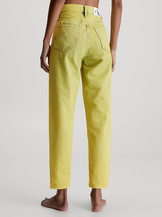 yellow mom jeans voor dames - calvin klein jeans