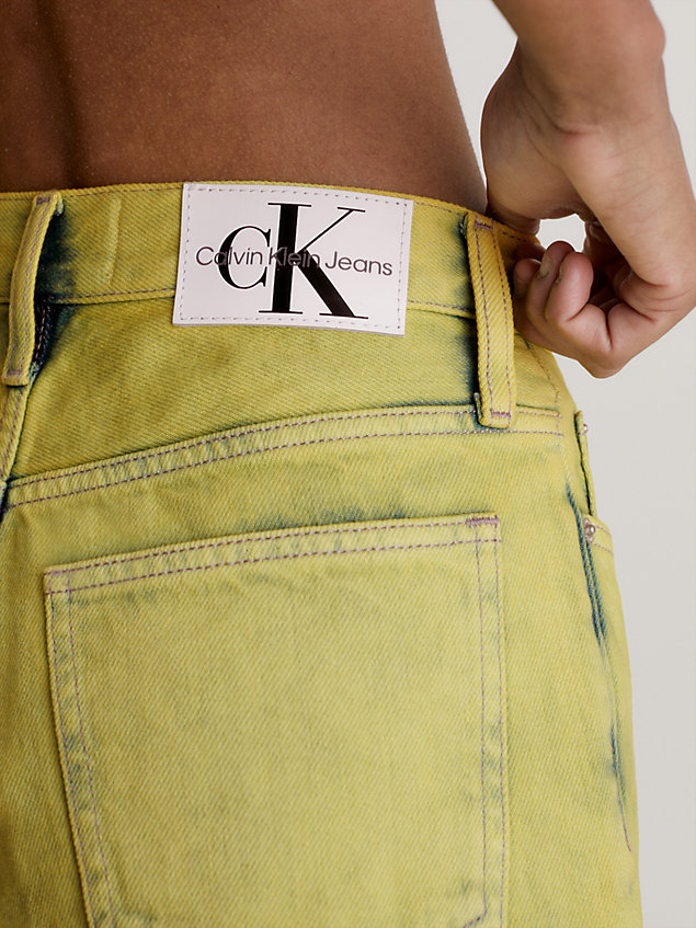 yellow mom jeans for women calvin klein jeans