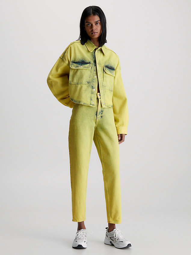 yellow mom jeans for women calvin klein jeans