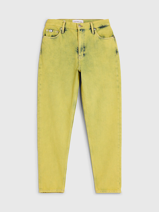 mom jeans yellow pour femmes calvin klein jeans
