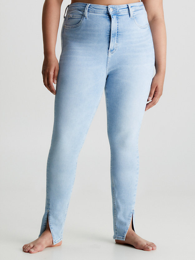 denim medium high rise super skinny jeans voor dames - calvin klein jeans