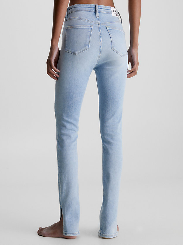 super skinny jeans de tiro alto denim medium de mujeres calvin klein jeans